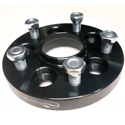 PCD change adapter from 5x108(auto) - to 5x112(wheel) | 20mm | 65.1/57.1 | Black edition | 12x1.5