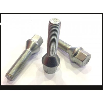 Wheel bolt M12x1.5x45 Conical H17 Silver