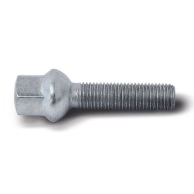 Wheel bolt M12x1.5x45 Ball seat H17 Silver R12