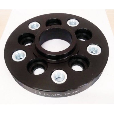 PCD change adapter from 5x100(auto) - to 5x120(wheel) | 20mm | 57.1/65.1 | Black edition | 14x1.5