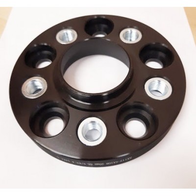 PCD change adapter from 5x112(auto) - to 5x108(wheel) | 20mm | 66.6/63.4 | Black edition | 14x1.5