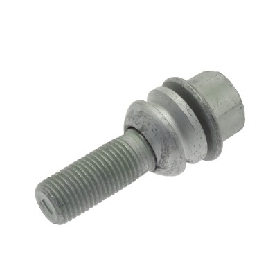 Wheel bolt with washer M14x1.5x36 Ball seat H19 Silver R14